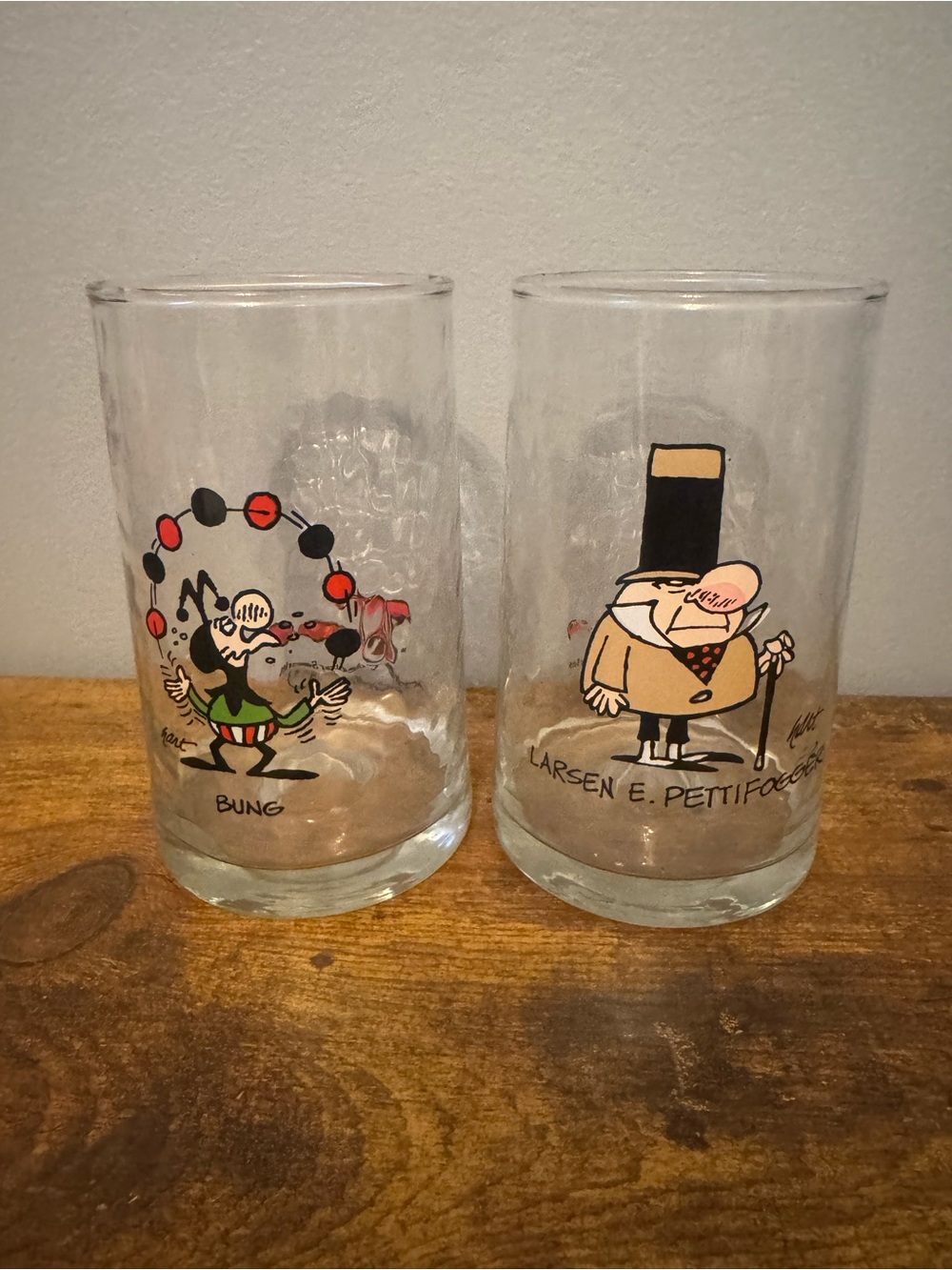 Vintage Arby’s Wizard Of Id Collector Series Glasses Bung Pettifogger 1983 Set